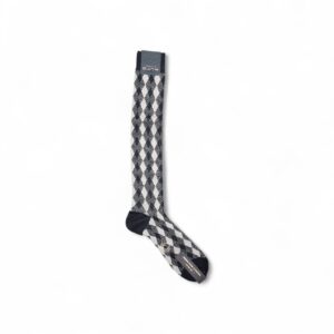 Calza Lunga a Quadri Nero – Alto Milano