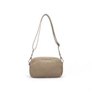Borsa Intrecciata in Pelle Fango – Abro