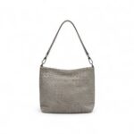 Borsa Intrecciata in Pelle Grigio - Abro