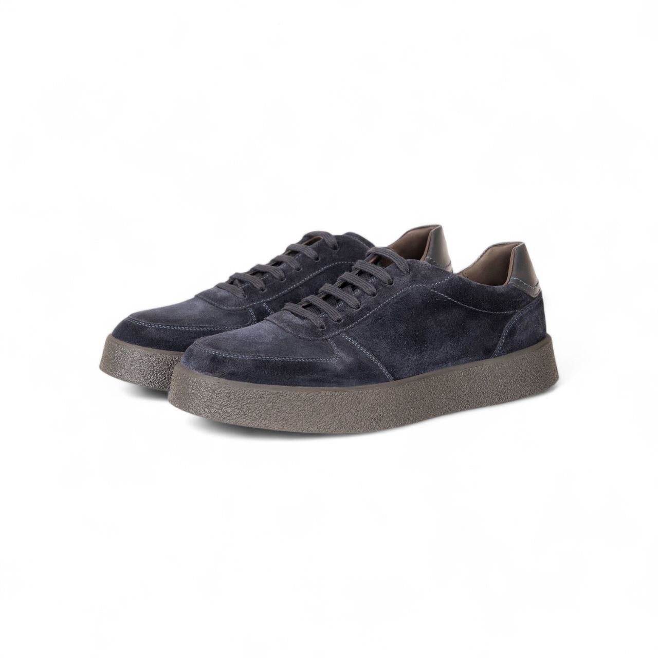 Sneakers in Camoscio Blu - Barrett - immagine 5