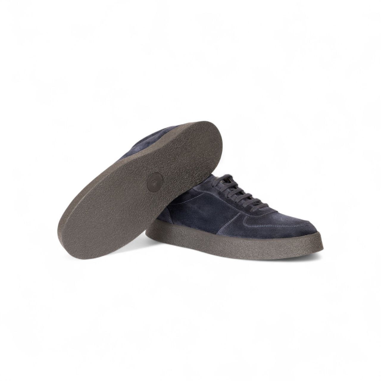 Sneakers in Camoscio Blu - Barrett - immagine 3