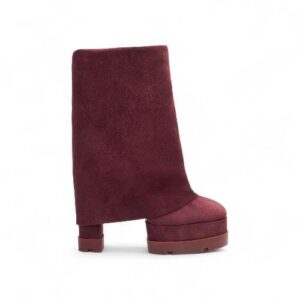 Stivaletti Nancy Reversibile in Camoscio Rosso Rubino – Casadei