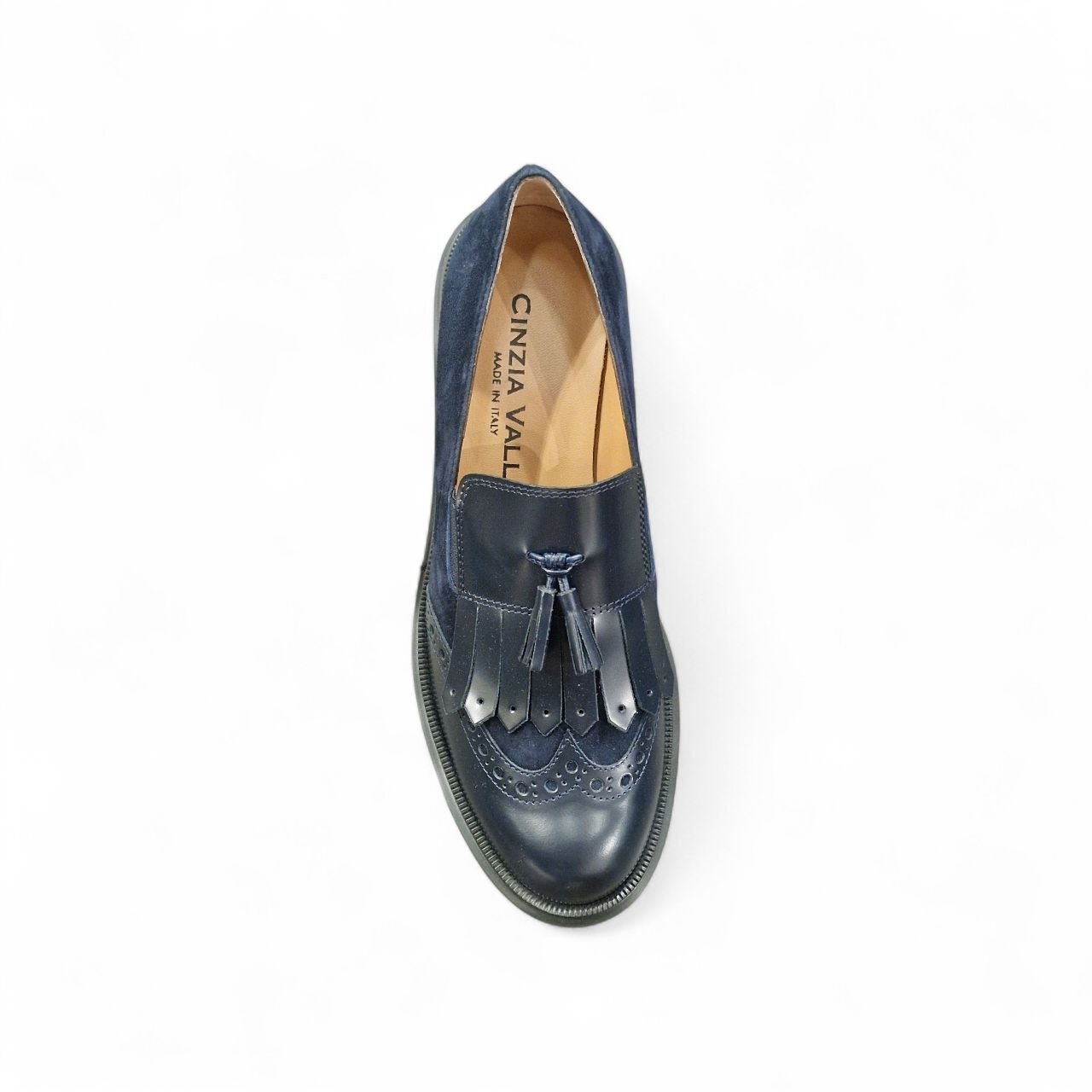 Mocassini Chunky con Nappine Blu - Cinzia Valle - immagine 4