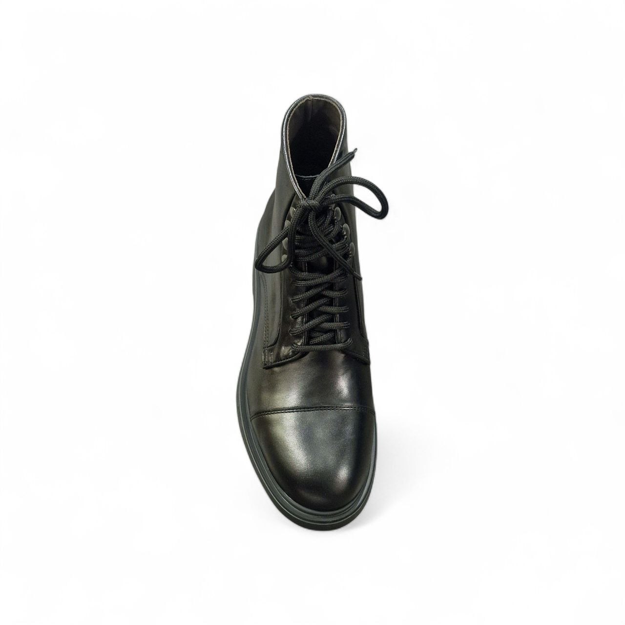 Anfibi Stringati in Pelle Nero - Manifatture Etrusche - immagine 5