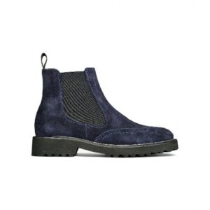 Stivaletti Chelsea in Camoscio Blu – Guido Ferri