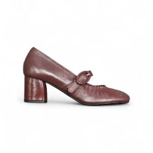 Décolleté Mary Jane in Pelle Bordeaux – Walter Violet