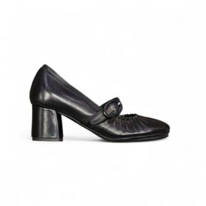 Décolleté Mary Jane in Pelle Nero – Walter Violet