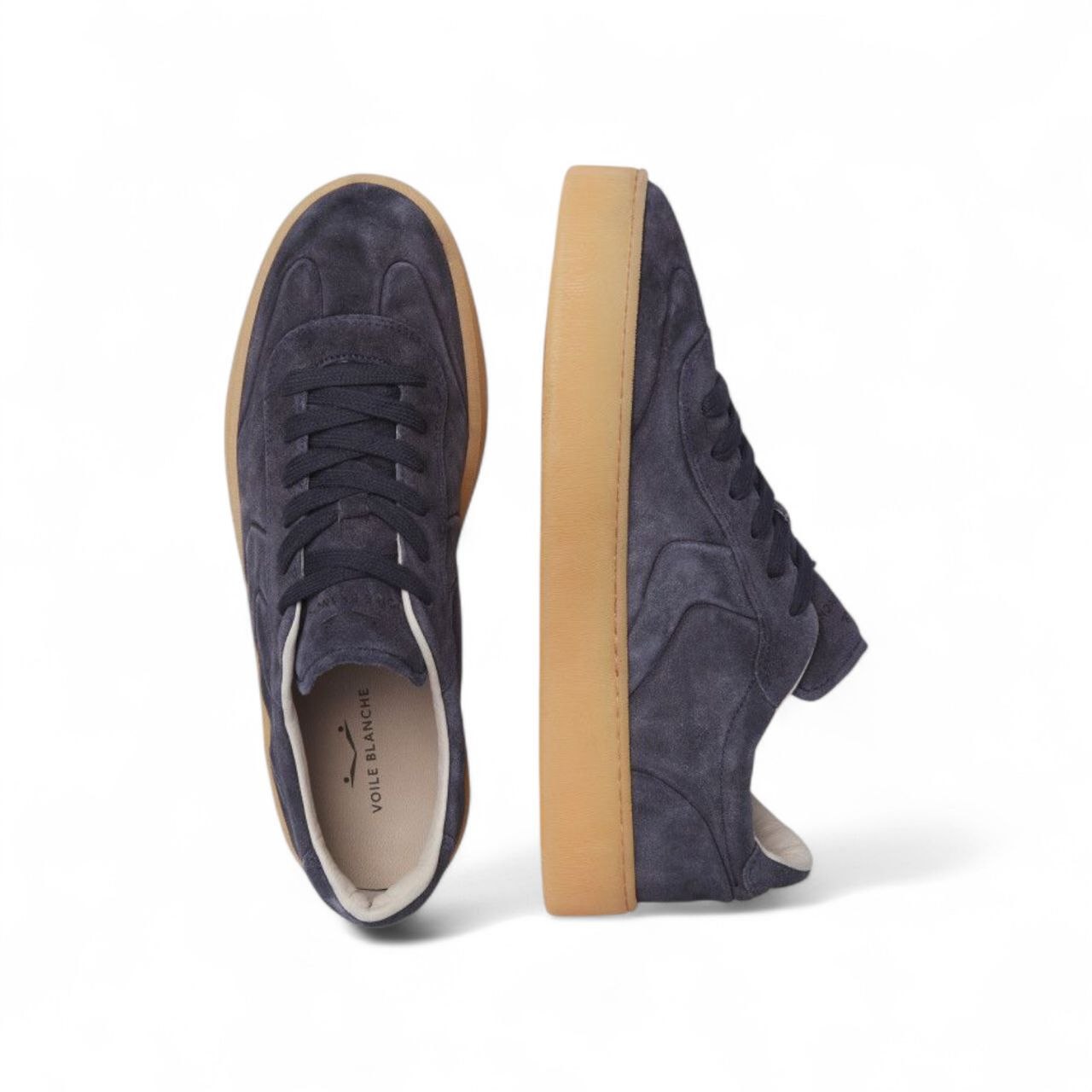 Sneakers Mind02 in Suede Blu - Voile Blanche - immagine 4