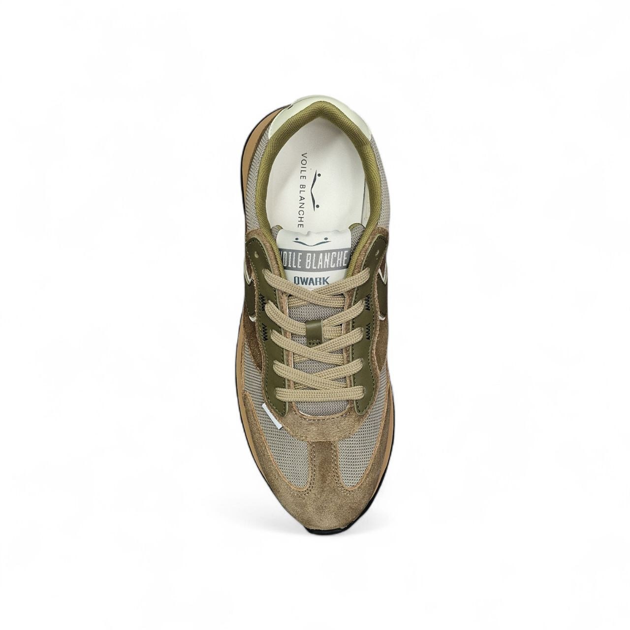 Sneakers Qwark in Suede e Tessuto Verde - Voile Blanche - immagine 6
