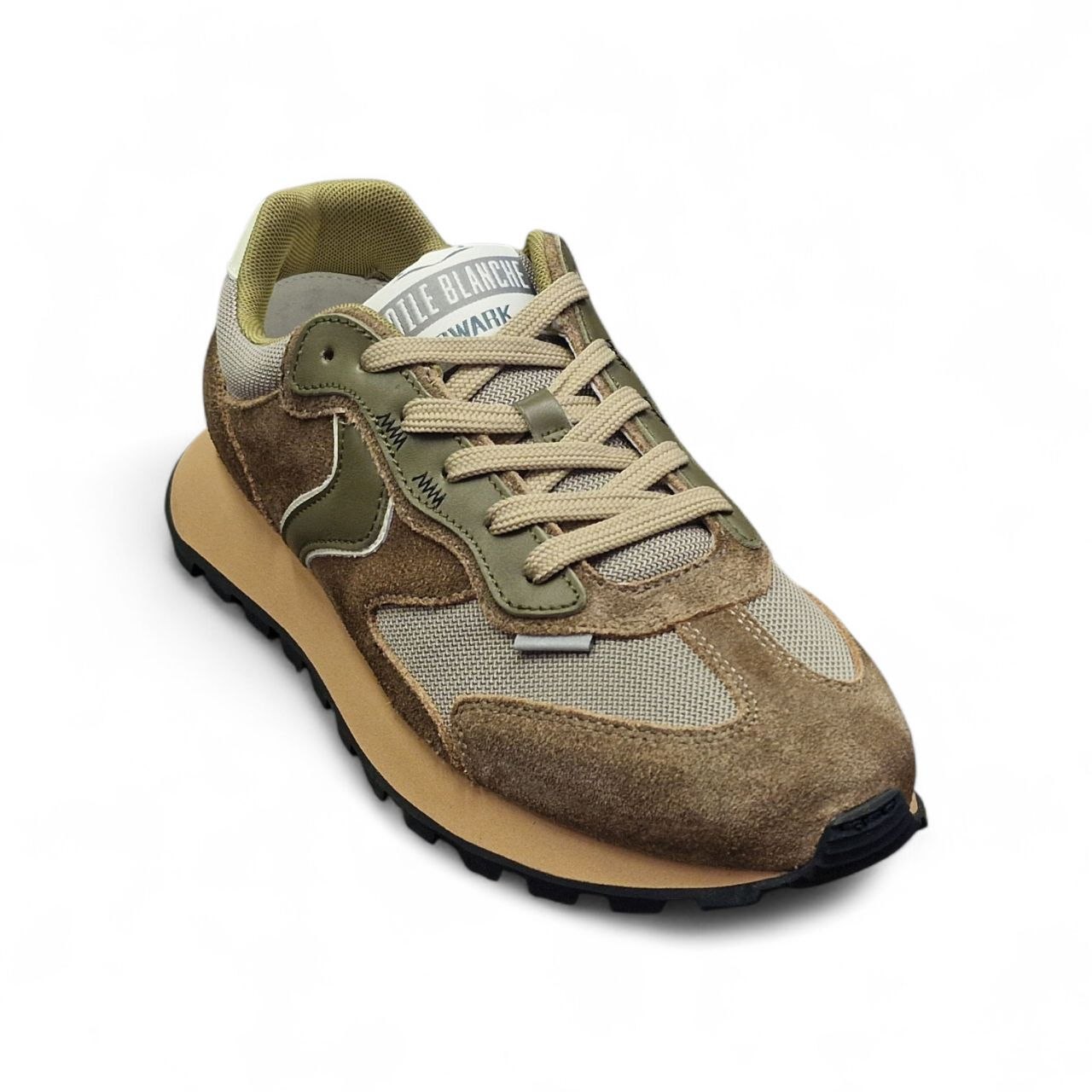 Sneakers Qwark in Suede e Tessuto Verde - Voile Blanche - immagine 3