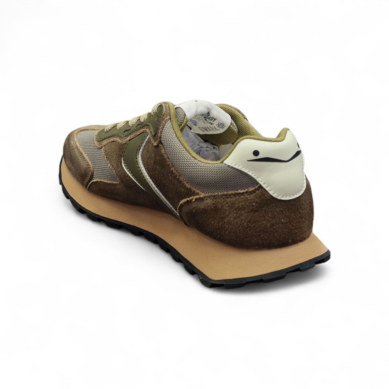 Sneakers Qwark in Suede e Tessuto Verde - Voile Blanche - immagine 5