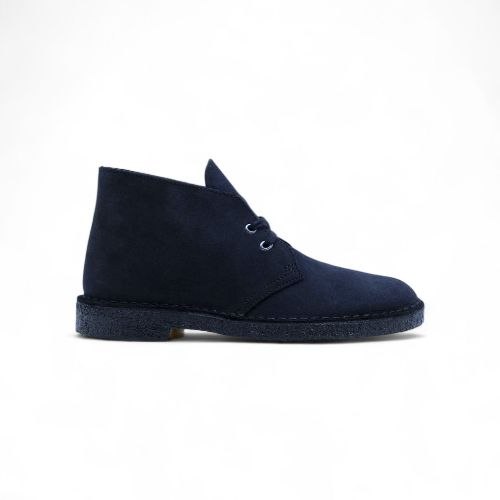 Polacchine Desert Boot in Suede Blu Ink - Clarks