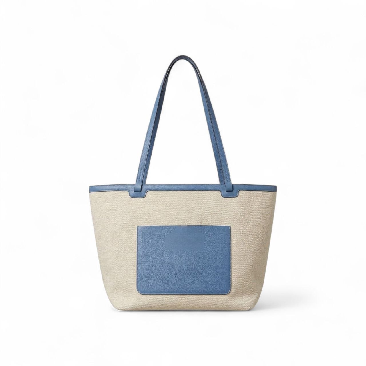 Borsa Shopping in Canvas e Pelle Azzurro - Abro - immagine 2