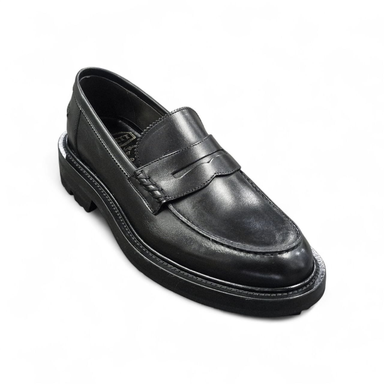 Mocassini Chunky in Pelle Nero - Barrett - immagine 3
